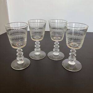 MCM Etched Glasses  Set of 4